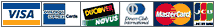 ��������� ��������� ����� Visa, MasterCard, Eurocard, American Express, JCB, Diners Club